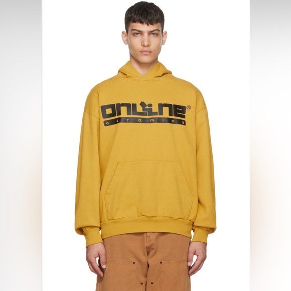 Online Ceramics Yellow Reading Logo Hoodie - Picture 8 of 9